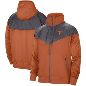 Big & Tall Nike Men's Burnt Orange and Gray Jacket Texas Longhorn’s